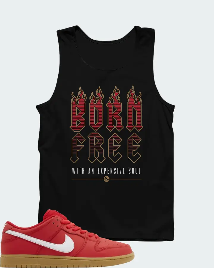 Nike Dunk Low Pro SB University Red Gum Matching Tank Top