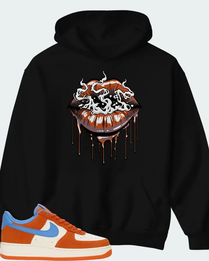 Nike Air Force 1 '07 LV8 Safety Orange University Blue Matching Hoodie