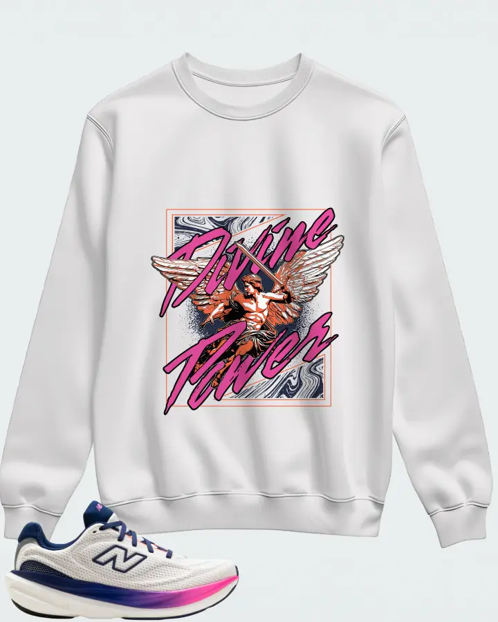 New Balance Infinion 1080v15 Sea Salt Blue Oyster Matching Sweatshirt
