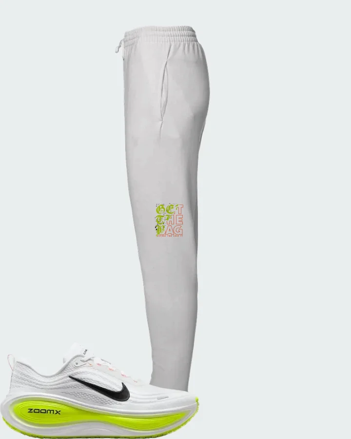 Nike Vomero Plus White Volt Matching Joggers