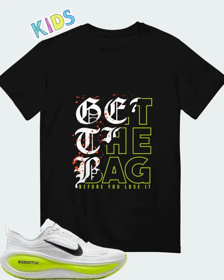 Nike Vomero Plus White Volt Matching Kid's T-Shirt
