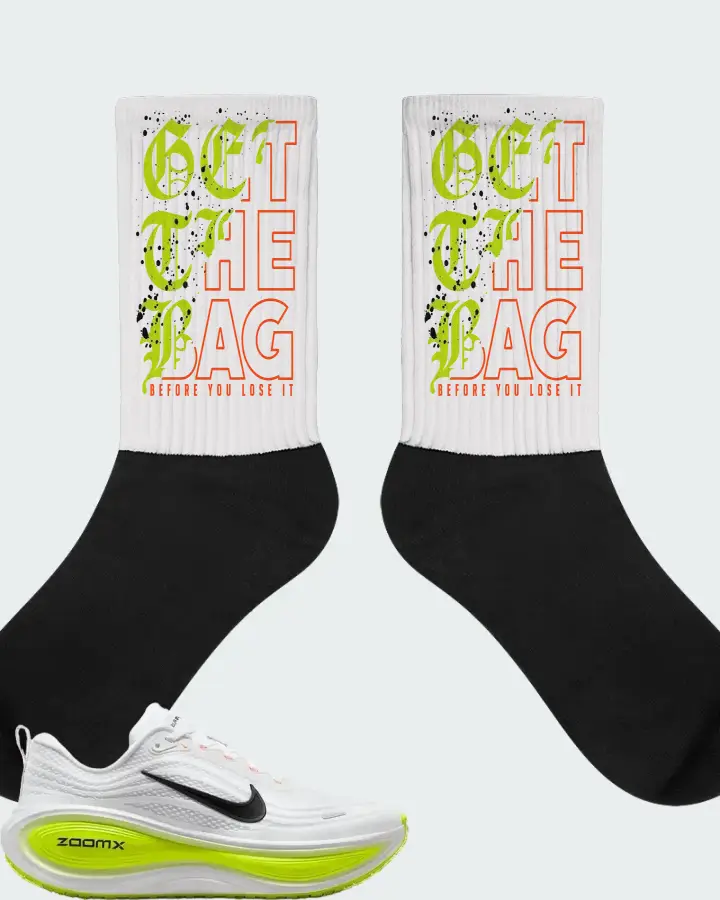 Nike Vomero Plus White Volt Matching Socks
