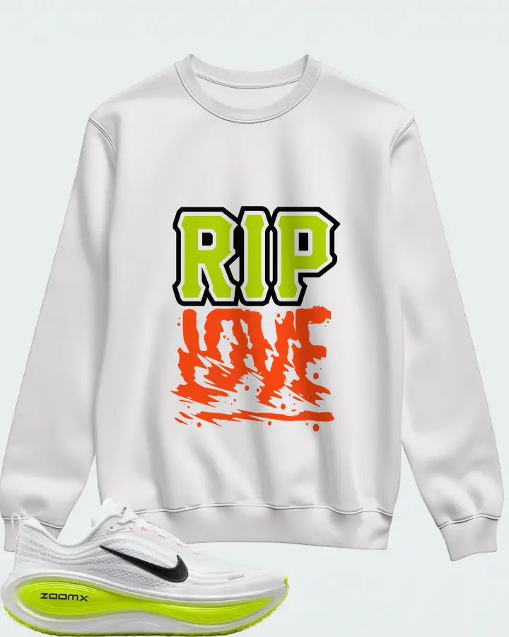 Nike Vomero Plus White Volt Matching Sweatshirt