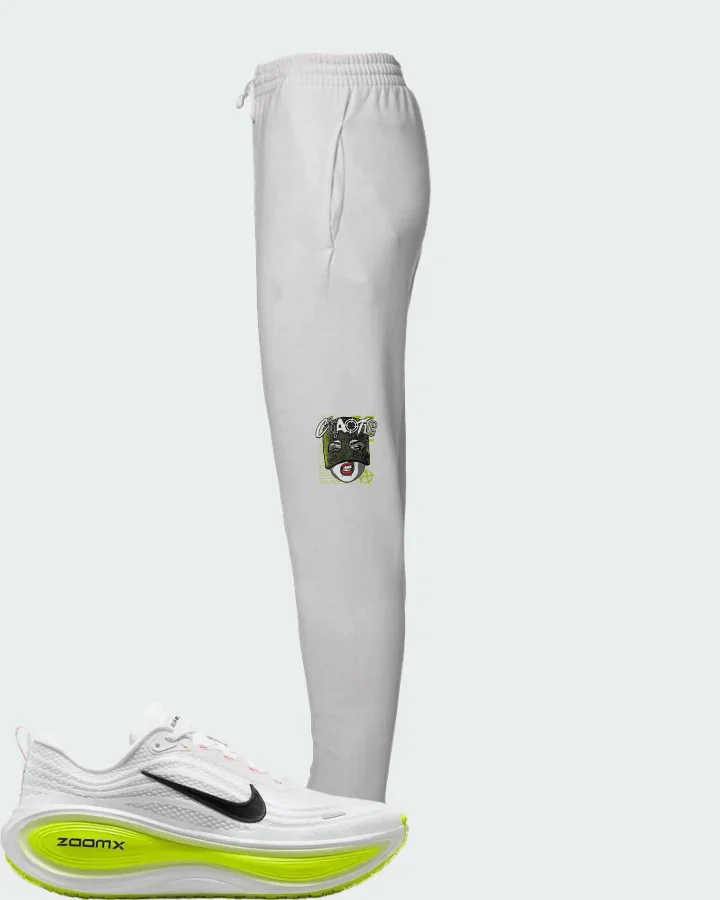 Nike Vomero Plus White Volt Matching Joggers