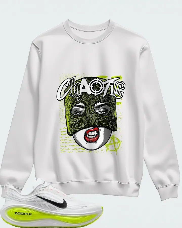 Nike Vomero Plus White Volt Matching Sweatshirt