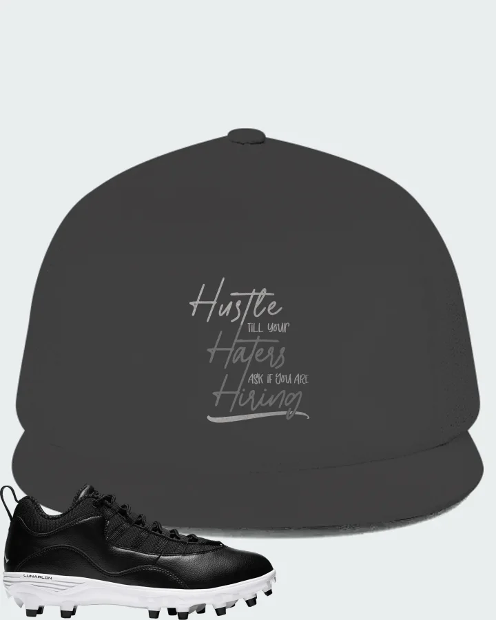 Jordan 10 TD Low  Sneaker Matching Dark Grey Hat - HUSTLE TILL YOUR HATERS ASK