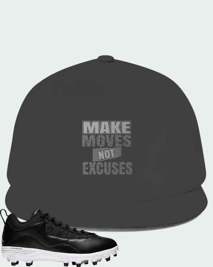 Jordan 10 TD Low  Sneaker Matching Dark Grey Hat - Make Moves Not Excuses