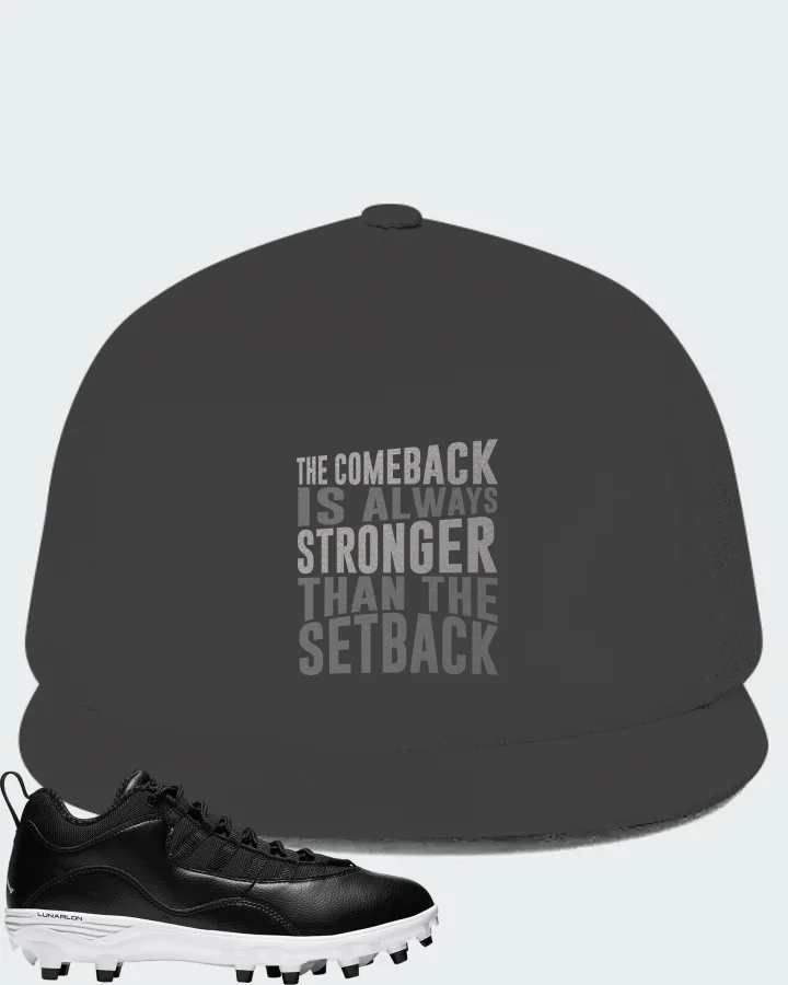 Jordan 10 TD Low Sneaker Matching Dark Grey Hat (The Comeback) - View 1