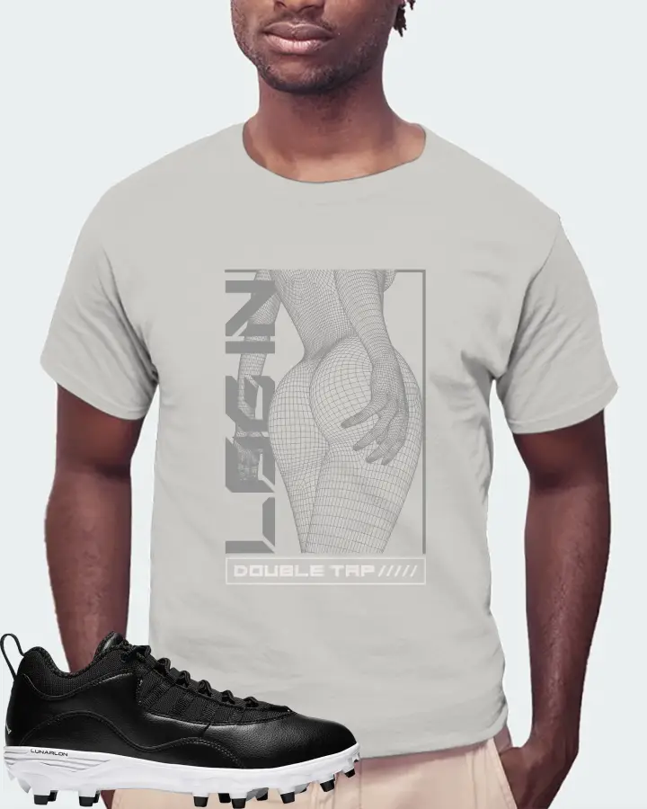 Jordan 10 TD Low  Sneaker Matching Grey T-Shirt (LOGIN) - View 4