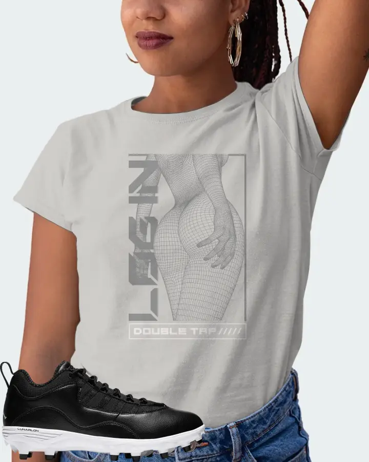 Jordan 10 TD Low  Sneaker Matching Grey T-Shirt (LOGIN) - View 5