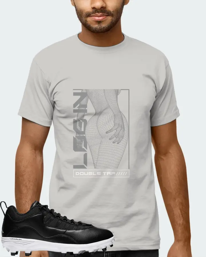 Jordan 10 TD Low  Sneaker Matching Grey T-Shirt (LOGIN) - View 6