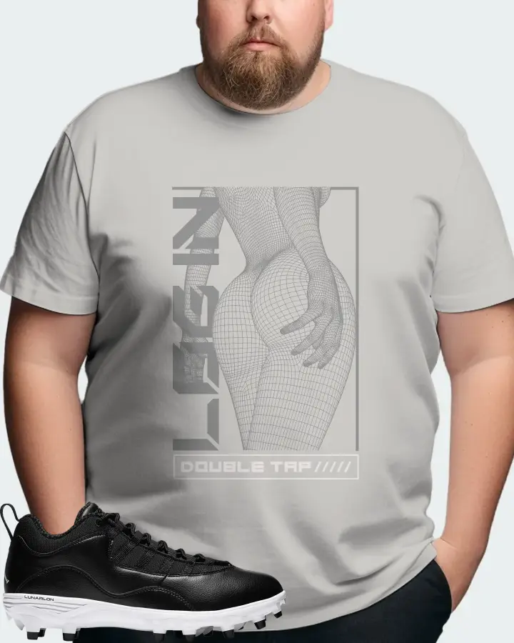 Jordan 10 TD Low  Sneaker Matching Grey T-Shirt (LOGIN) - View 8