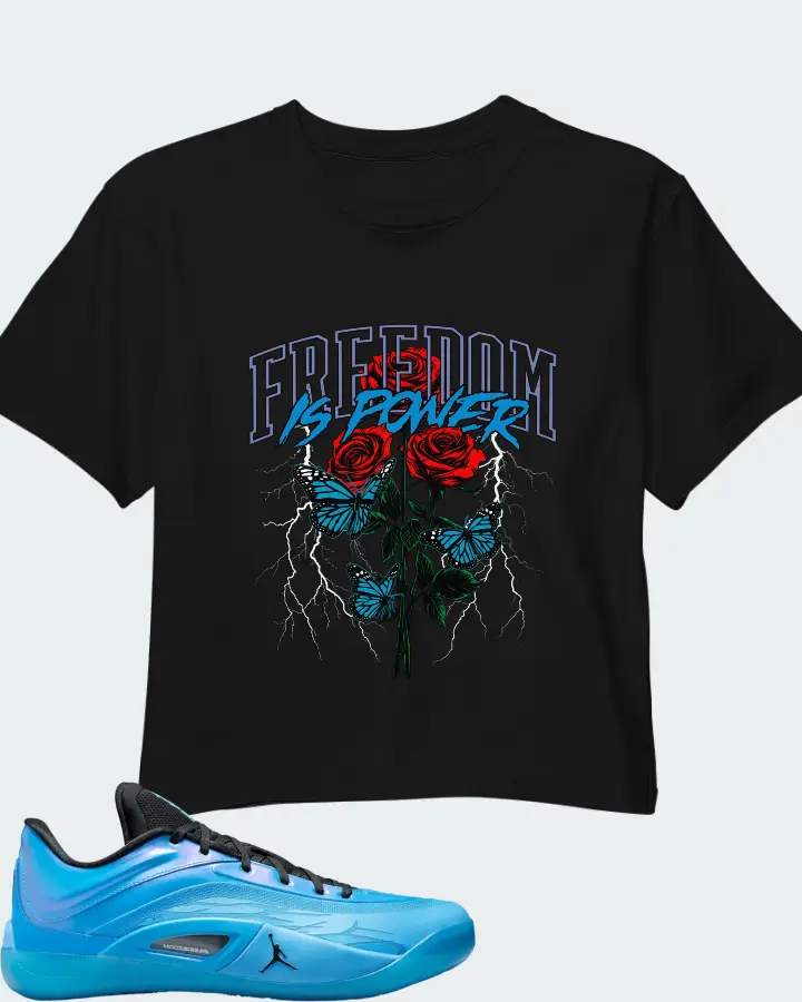 Jordan Zion 4 Iridescence Matching Crop Top