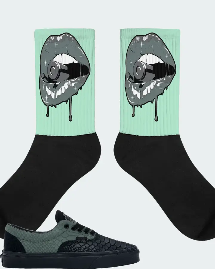 Vans Era Sneaker Matching Mint Socks - Kiss of Death