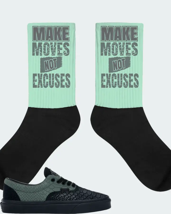 Vans Era Sneaker Matching Mint Socks - Make Moves Not Excuses