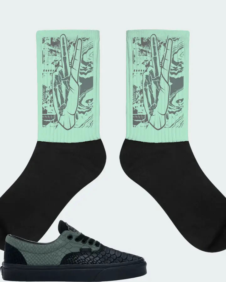 Vans Era Sneaker Matching Mint Socks - Peace of mind