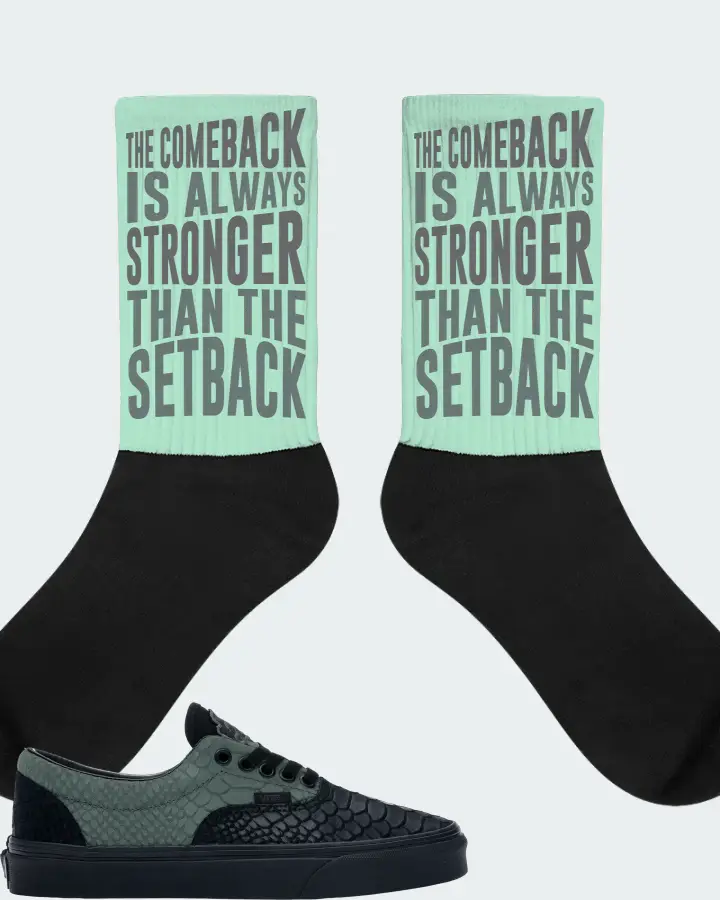 Vans Era Sneaker Matching Mint Socks - The Comeback