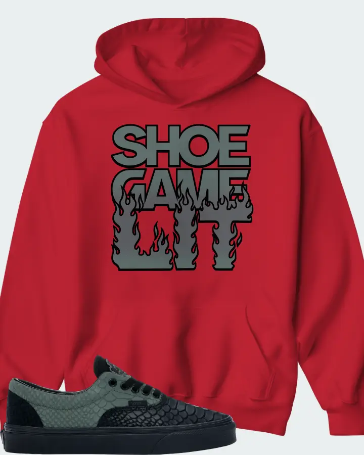 Vans Era Sneaker Matching Red Hoodie - Shoe Game Lit Refreshed