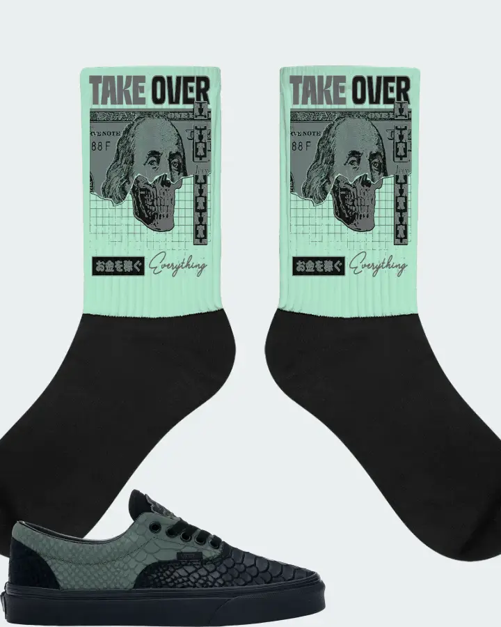 Vans Era Sneaker Matching Mint Socks - Take Over