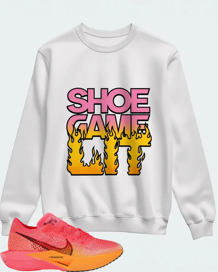 Nike ZoomX Vaporfly 3 Sneaker Matching Sweatshirt - Shoe Game Lit Refreshed