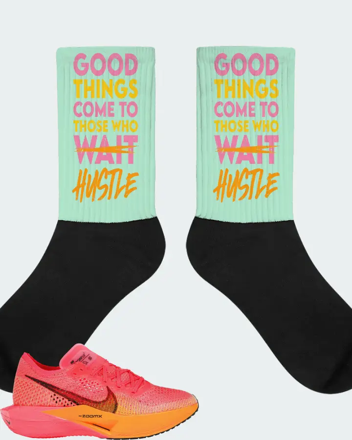 Nike ZoomX Vaporfly 3 Sneaker Matching Mint Socks - Good Things Come