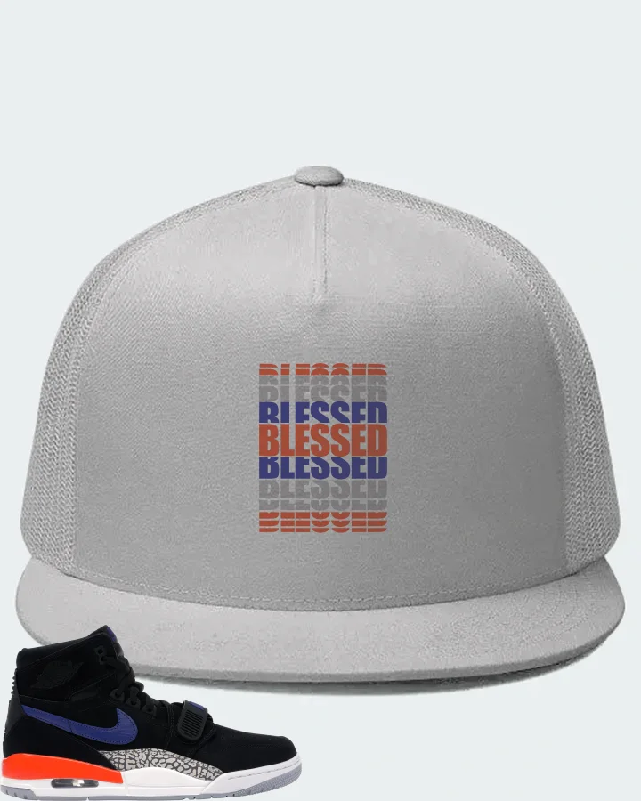 Jordan Legacy 312 Sneaker Matching White Hat - BLESSED Many Times