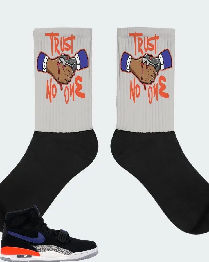 Jordan Legacy 312 Sneaker Matching Grey Socks - Trust No One