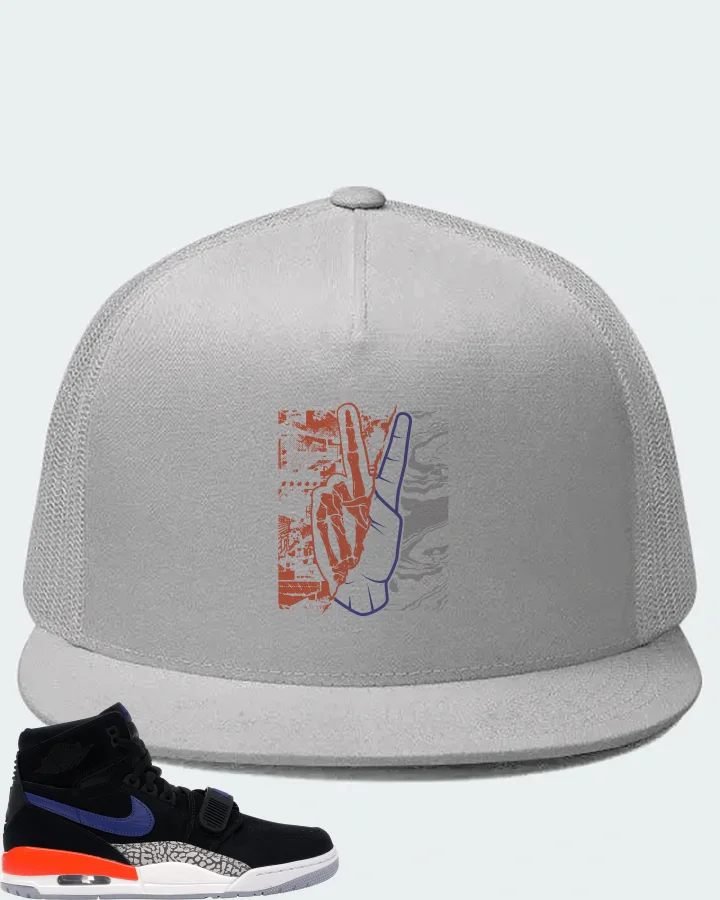 Jordan Legacy 312 Sneaker Matching White Hat - Peace of mind
