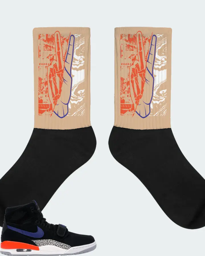 Jordan Legacy 312 Sneaker Matching Cream Socks - Peace of mind