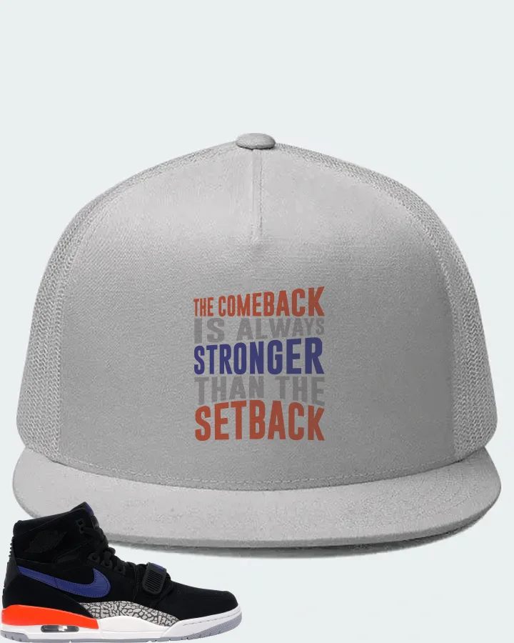 Jordan Legacy 312 Sneaker Matching White Hat - The Comeback