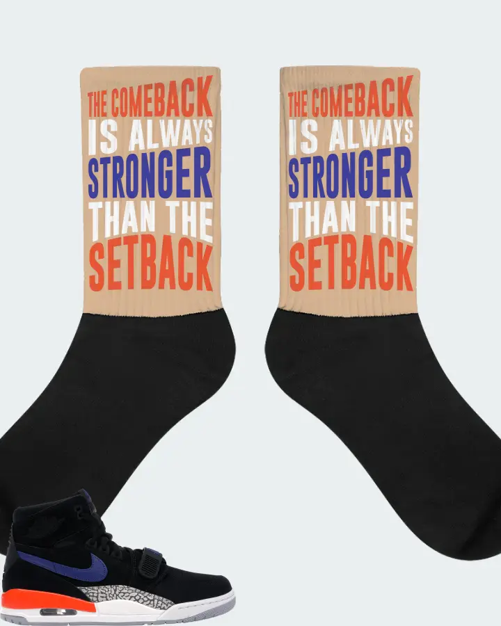 Jordan Legacy 312 Sneaker Matching Cream Socks - The Comeback