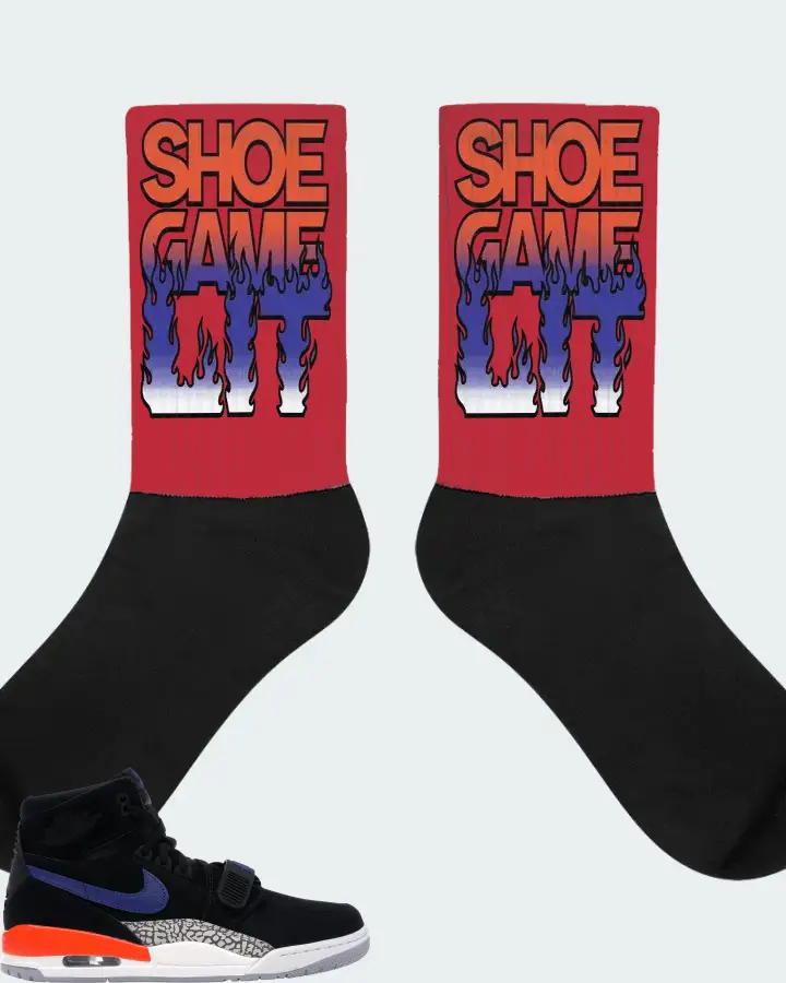Jordan Legacy 312 Sneaker Matching Red Socks - Shoe Game Lit Refreshed