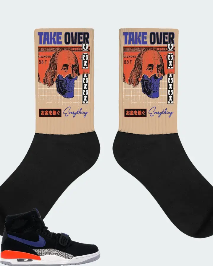 Jordan Legacy 312 Sneaker Matching Cream Socks - Take Over
