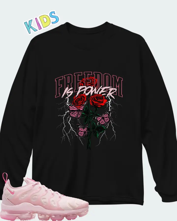 Nike Air VaporMax Plus Pink Foam Matching Kid's Long Sleeve T-Shirt