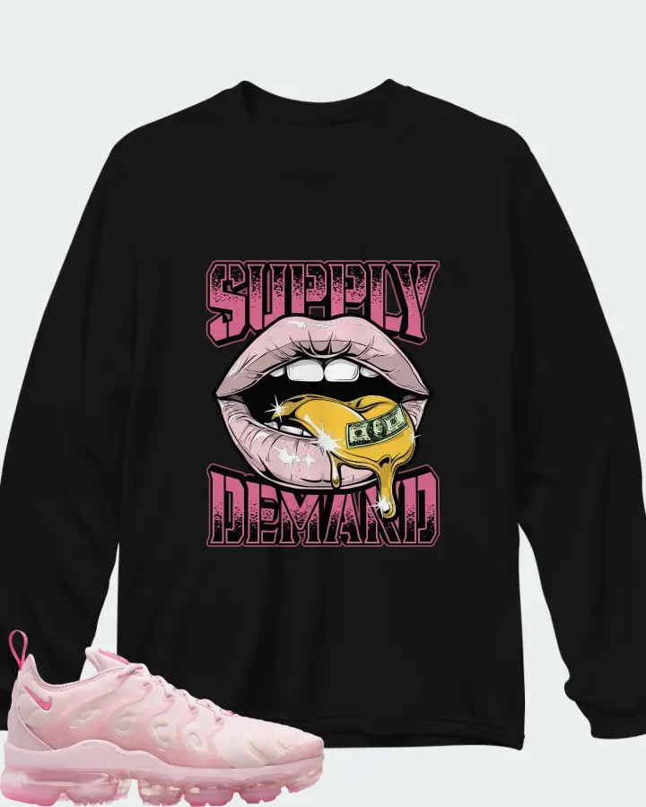 Nike Air VaporMax Plus Pink Foam Matching Long Sleeve T-Shirt