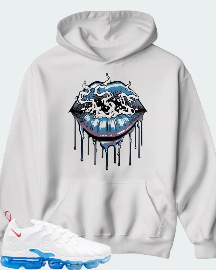 Nike Air VaporMax Plus White University Blue  Matching Hoodie