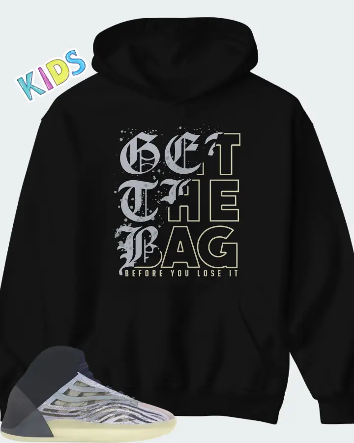Yeezy QNTM Mono Carbon Matching Kid's Hoodie
