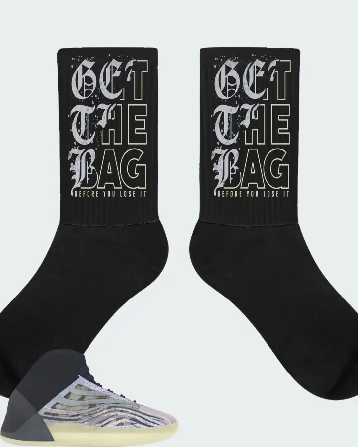 Yeezy QNTM Mono Carbon Matching Socks