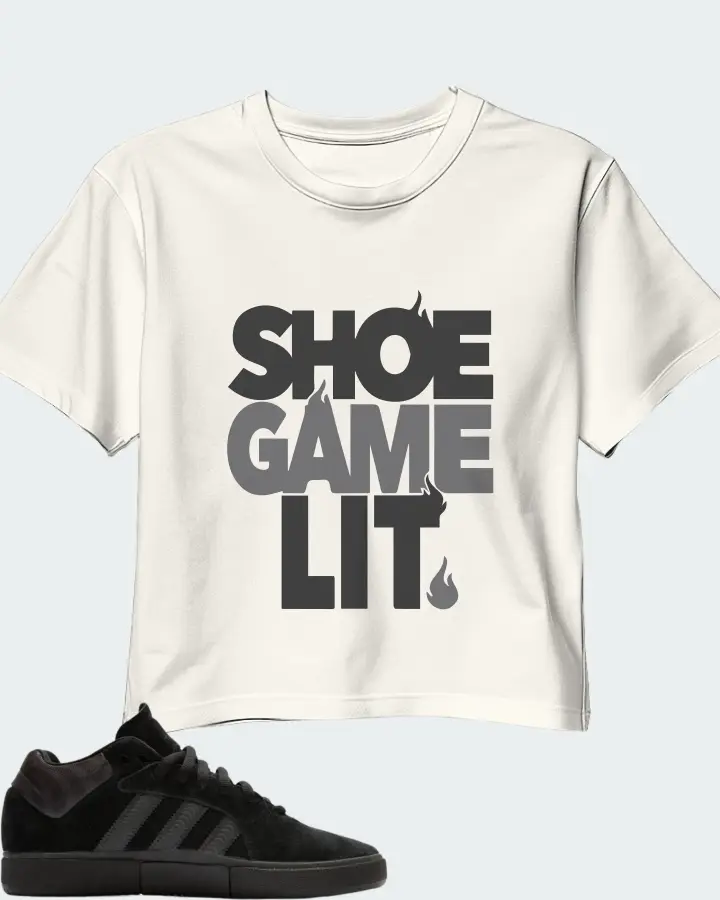 adidas Tyshawn Sneaker Matching Ecru White Crop Top - Shoe Game Lit Classic