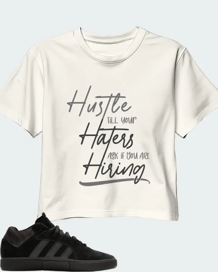 adidas Tyshawn Sneaker Matching Ecru White Crop Top - HUSTLE TILL YOUR HATERS ASK