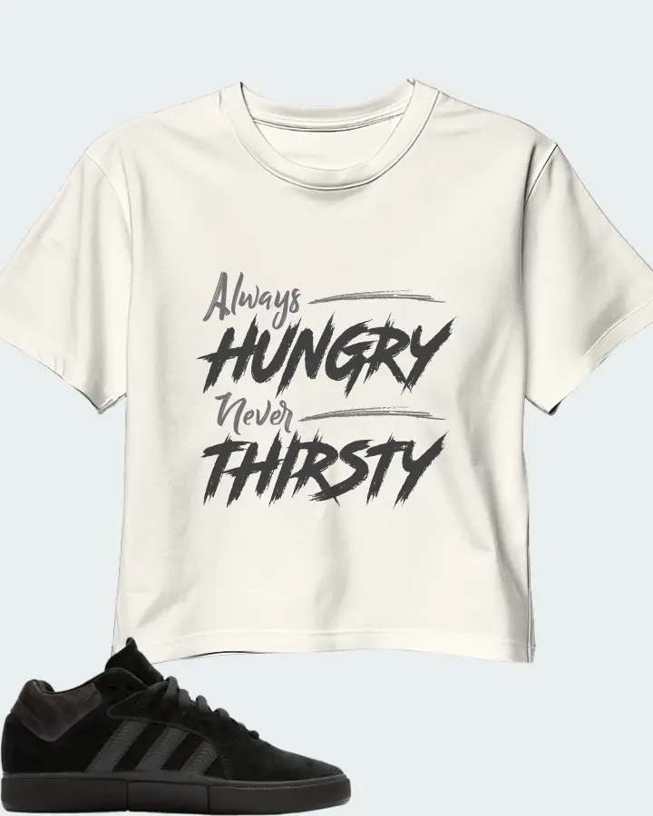 adidas Tyshawn Sneaker Matching Ecru White Crop Top - Always HUNGRY Never THIRSTY