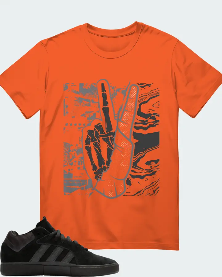 adidas Tyshawn  Sneaker Matching Orange T-Shirt - Peace of mind
