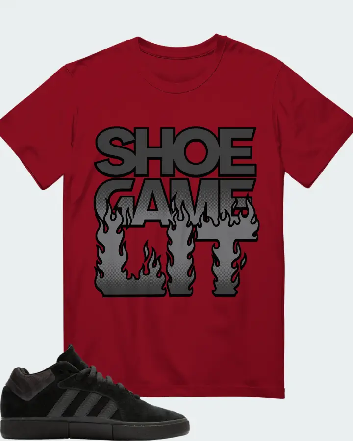 adidas Tyshawn  Sneaker Matching Cardinal T-Shirt - Shoe Game Lit Refreshed