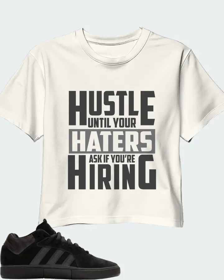 adidas Tyshawn Sneaker Matching Ecru White Crop Top - HUSTLE UNTIL YOUR HATERS