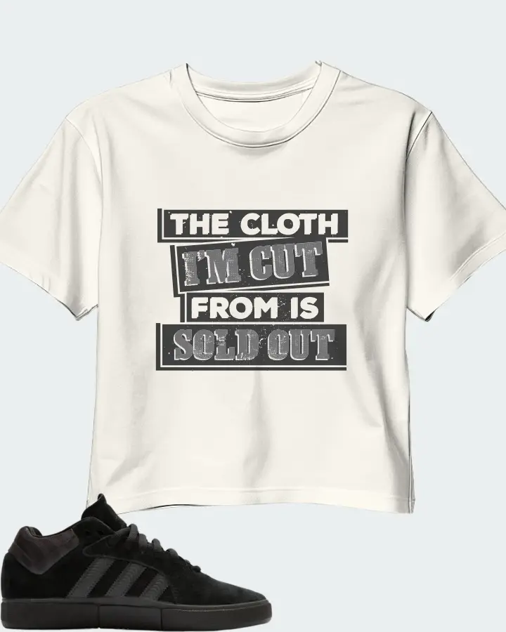 adidas Tyshawn Sneaker Matching Ecru White Crop Top - The Cloth I'm Cut From Refreshed