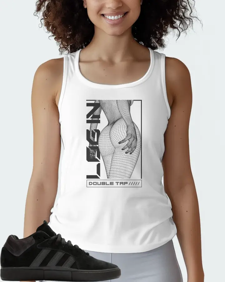 adidas Tyshawn  Sneaker Matching White Tank Top (LOGIN) - View 3