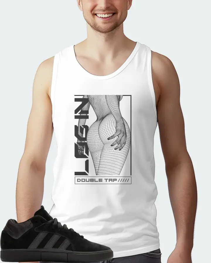 adidas Tyshawn  Sneaker Matching White Tank Top (LOGIN) - View 4