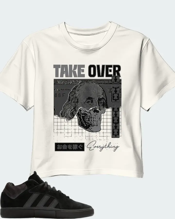 adidas Tyshawn Sneaker Matching Ecru White Crop Top - Take Over