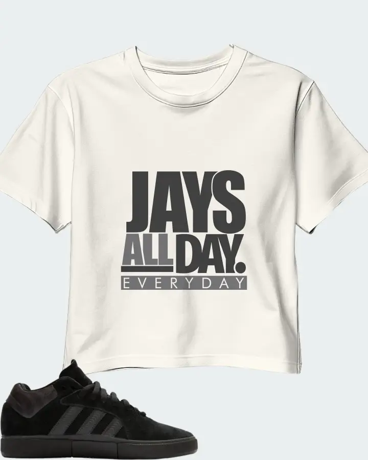 adidas Tyshawn Sneaker Matching Ecru White Crop Top - Jays All Day