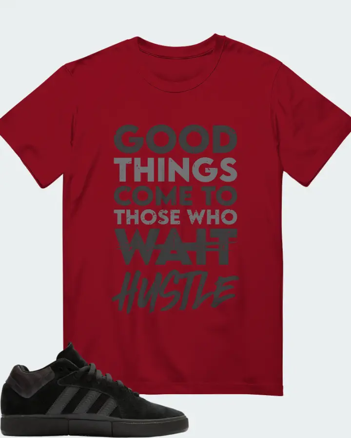 adidas Tyshawn  Sneaker Matching Cardinal T-Shirt - Good Things Come